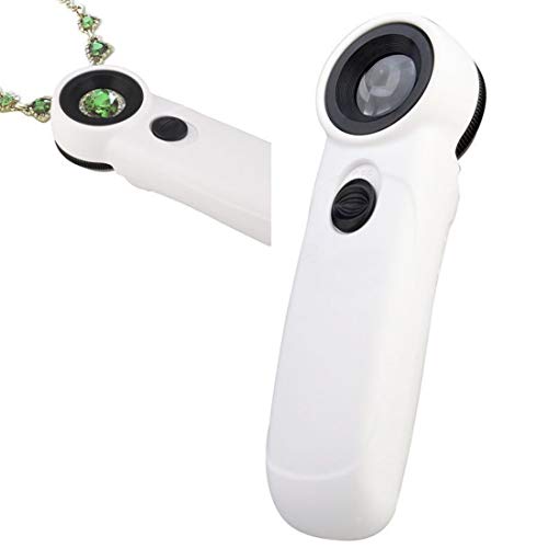 Loupe de lecture avec 2 LED pour lire le journal