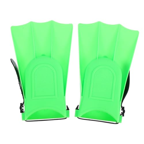 SOPOTUTU Aletas de Natación Ajustables para Cómodas y Suaves para Buceo y Snorkel Color Verde