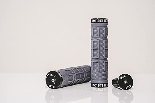 Bat Bite Bike Co. Mountain Bike Handlebar Grips With Alloy Bar End, Double Lock-On Mtb Grips, Anti-Slip Bicycle Handle Grips, Comfortable Locking Grip For Bmx, Beach Cruiser, E-Bike, Scooter #TOP3