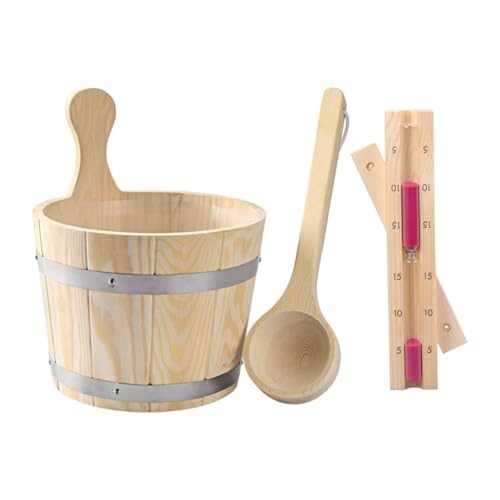 ＡＷＨＡＯ Wooden Sauna Bucket Wooden Bucket Storage Container Barrel for Sauna Room Hot Tub