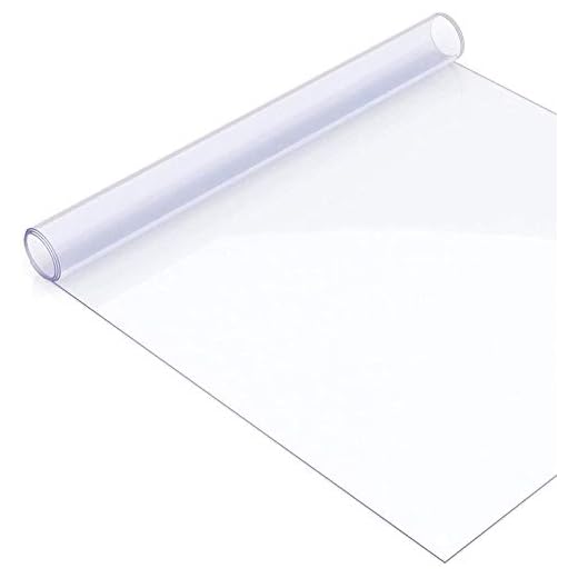 DSJMUY Glasklar film, plastduk, PVC bordsskydd bordsfolie avtorkbar film transparent bordsduk plast bordsduk skydd rektangel vattentät 0,5 mm (60 x 180 cm/23,62 x 70,87 tum)