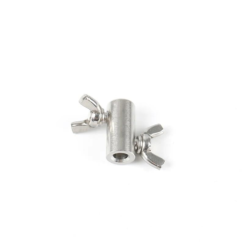 Morsetti Per Fune 10 pezzi 304 acciaio inossidabile corda manuale blocco di fissaggio fibbia a farfalla for doppio filo clip 1.5/2/3/4/5/6/8mm(For 12mm wire)
