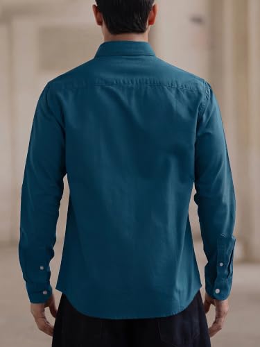 Image of Premium Cotton Shirt for Men | Full Sleeve Regular Fit | Solid Casual Shirt | Office Party
