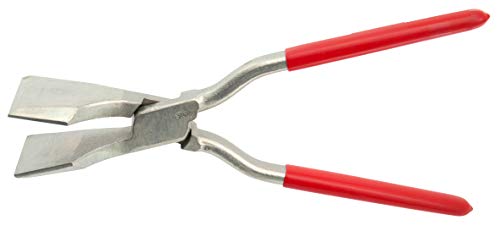 Stubai 282451NR "Nirolook" Corner Seaming Pliers with PVC Coated Handles, Black/Red, 60 mm
