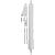 Wright Products - Standard Duty Pneumatic Screen and Storm Door Closer with TAP N GO, White