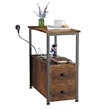 Durabilité fiable : cette table de canapé est fabriquée avec un cadre en acier robuste et des panneaux de particules de haute qualité pour vous accompagner pendant des années. Cette table de chevet robuste et petite peut supporter des objets lourds sans trembler ; la capacité de charge de chaque plateau est de 20 kg.