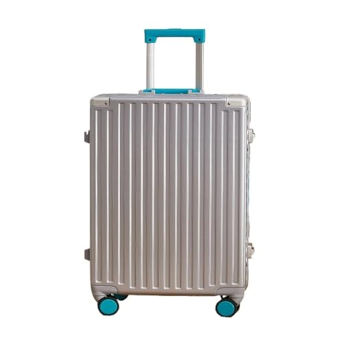 Suitcase Luggage Suitcase For Men And Women, Lightweight Coded Sturdy Suitcase, Universal Wheel Luggage Trolley Case Luggage(Silver,20in)