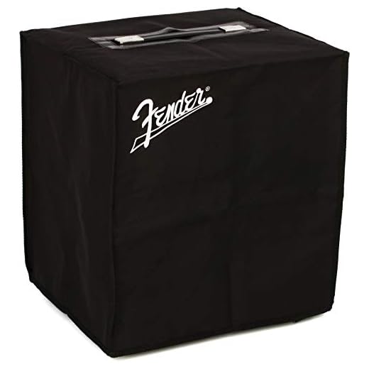 Fender® »Rumble™ 100 Amplifier Cover« Amp Cover/Funda Protectora para Amplificador - Negra con Logo Blanco