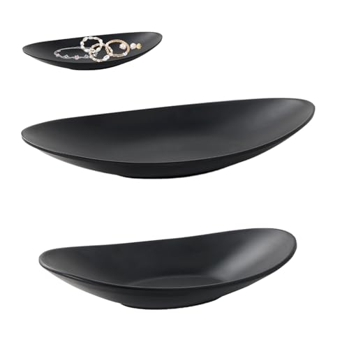 FENGQQKJ Dekoschale Oval Rierousy Schlüsselschale Schmuckschale für Flur...