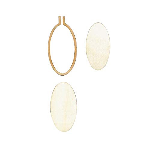 Gadpiparty Mini Oval Wooden Embroidery Hoop DIY Cross Stitch Frame for Easy Crafting Portable Design for Leisure Activities and Decorative Projects
