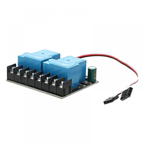 Módulo Controlador de luz de Encendido y Apagado eléctrico, Interruptor de relé de Doble vía 30A, 12-80V, Compatible con Motor de avión RC, Marcha adelante y atrás