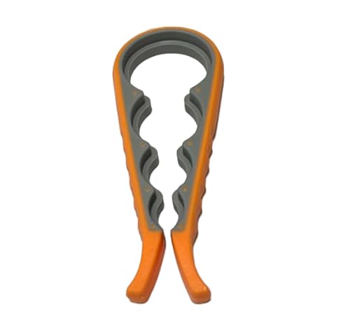 Silicone : Versatile Jar & Bottle Opener with Silicone Grip - Designed for Weak Hands, Seniors, and Low Strength - Effortlessly Removes Stubborn Lids. (Orange)