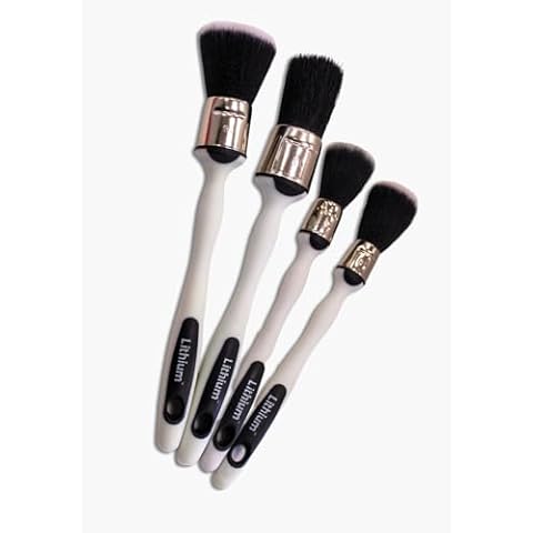Lithium Detailing Brushes The Most Ergonomic NO Slip Brushes ON The Planet. Both Synthetic and Natural Detail Brushes. Featuring NO Slip Handle. Durable Molded Foam. Cover