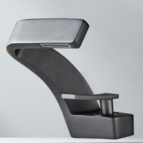 Robinet de salle de bain cascade en laiton chic or rose pour lavabo haut de gamme