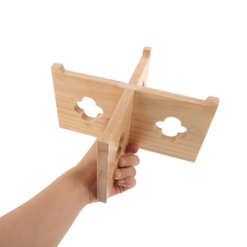 Soporte de madera para barril PRETYZOOM: base estable para evitar vuelcos 5