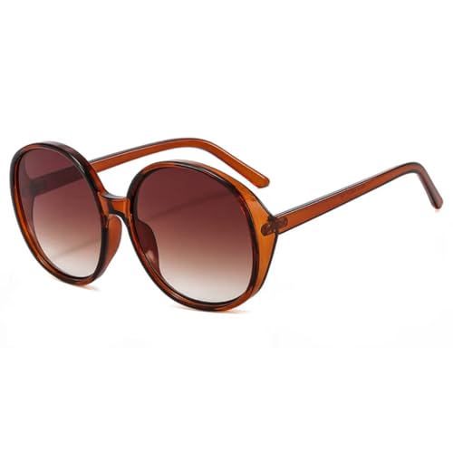 Lunettes de soleil monture ronde rétro femme : l'accessoire marron et noir de vos sorties