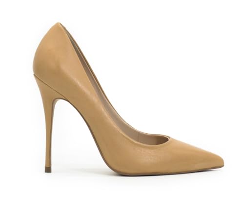 Scarpin Clássico Polo London Club em Couro Confort Salto Alto Fino (Nude, BR, Adulto, Numérico, 37)