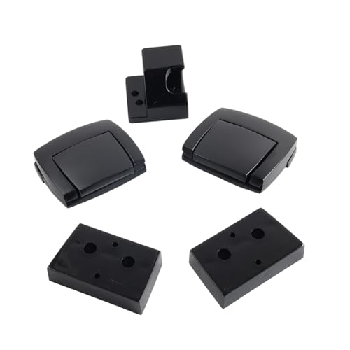 Three T Alforja con Pestillos traseros para maletero, Aluminio y ABS negro para modelos Harley Touring 1993-2013