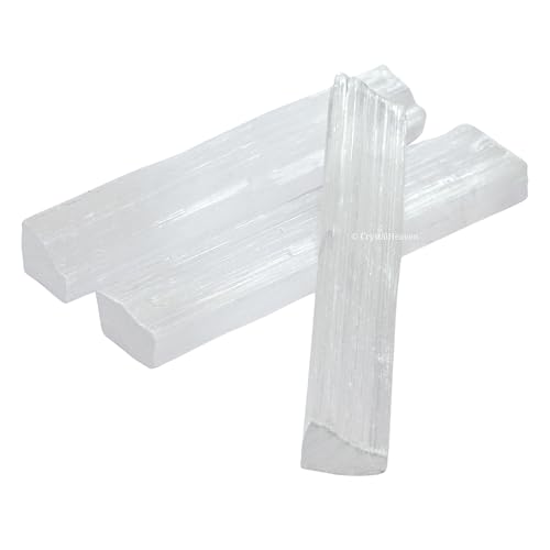 Image of Certified Selenite Wand Charging Plate Stick-Pack Of 3