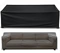 Likorlove Patio Furniture Covers, 90"L x 60"W x 28"H Outdoor Furniture Cover Waterproof , Patio sofa Covers 600D General Purpose Sectional Sofa Table and Chair Set Cover, Black