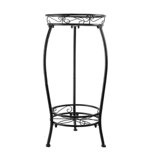 Fangxuee Soporte para Plantas para Interiores y Exteriores, Soporte para Macetas de Metal de 25 Pulgadas de Alto, Soporte para Macetas, Estante para Plantas Resistente, Hierro Inoxidable
