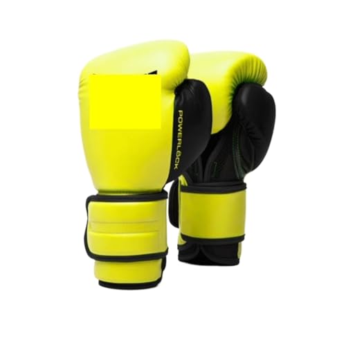 ボクシンググローブ 大人用トレーニンググローブ(メンズ・レディース) フィットネス エクササイズ 武道(Bright yellow,XL)