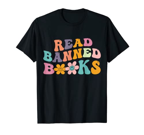 Read Banned Books Retro Reader Books Lover T-Shirt