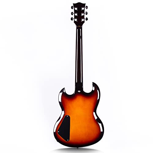 Redid Rg-22 Electric Guitar Classic Sg Style Mahogany Solid Body (Vintage Sunburst) #TOP2