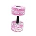 Aymzbd Water Dumbbell Workout Portable Professional Pool Resistance Foam Barbell Water Aerobic Equipment for Women Men, Pink White