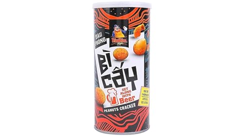 Image of 2 Packs - Cracker Peanuts - Dau Phong Bi Cay - 8 Oz per Can with 2 Cans per Order