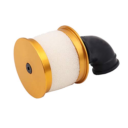 Treehobbyrc Air Filter Aluminum Capped W/Element Sponge 04104 Nitro Engine Parts Compatible With Rc 1/10 Hsp Traxxas Himoto Redcat Nitro Truck Buggy (Gold) #TOP3