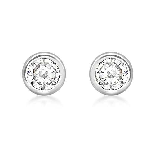 Carissima Pendientes de mujer con oro blanco 9 quilates (375), circonita