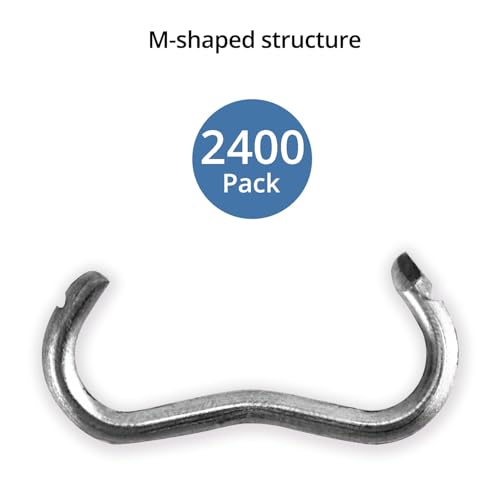 Grapas de anillo QWORK de acero galvanizado para cercas y jaulas estables 3