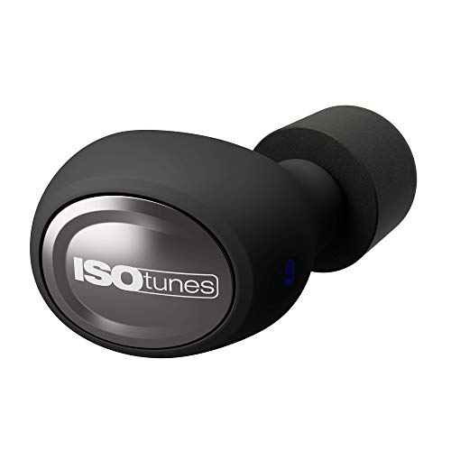 ISOtunes-Free-Earplug-ecouteurs-sans-Fils-Bluetooth-22-DB-Note-de-reduction-du-Bruit-7-Heures-de-Batterie-Noise-Cancelling-Mic-Noir-Mat