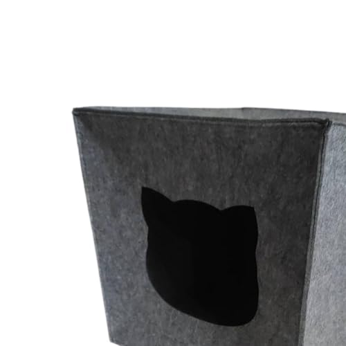 Lit pour chat en forme de grotte pour réchauffer les chats frileux