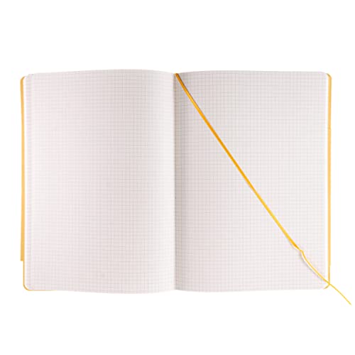 Carnet de notes Fabriano Ecoqua Plus A4 Jaune quadrillé pour l'écriture et le dessin technique