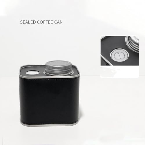 ALCXAZS Robust Stainless Steel Coffee Bean Storage Jars Airtight Container For Tea And Efficient Food Preservation Coffee Canister Airtight Containers, Black, 93x96mm - Image 7