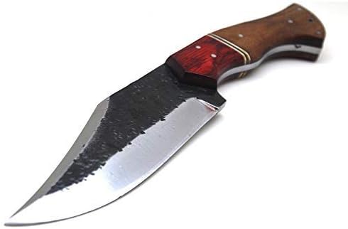 Wild Turkey Handmade Collection Full Tang High Carbon Steel Fixed Blade Knife w/Leather Sheath (1822)