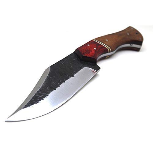 Wild Turkey Handmade Collection Full Tang High Carbon Steel Fixed Blade Knife w/Leather Sheath (1822)