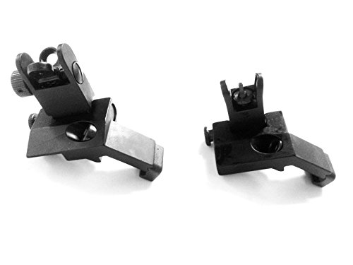 Ade Advanced Optics Front and Rear Flip-Up 45 Degree Rapid Transition Buis Backup Iron Sight