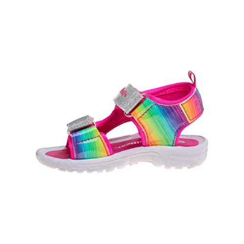 Image of Rugged Bear Girls Sport Active Summer Open Toe Sandals (Toddler)