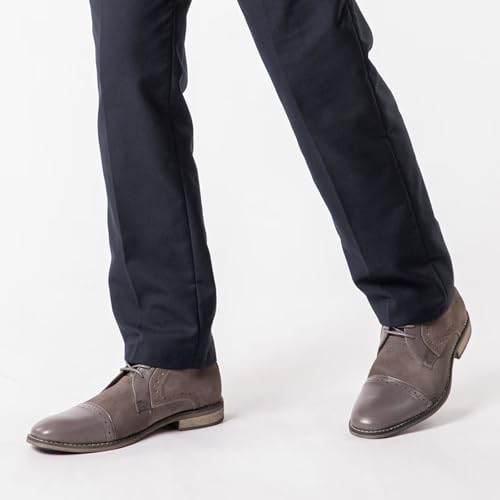 Image of Arkbird Chukka Boots for men, Grainy Leather Lace-up Ankle Boot Fashion and Comfort Casual Oxfords