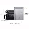 Crossbody Shoulder Bag for Women Multi Pocket Messenger Bag Soft PU Leather Cross-Body Handbags for Ladies, Ladies Shoulder Bag Black, Taille unique, Lightweight #5