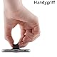 CLM-Tech Smartphone Fingerhalter 3er Set Einhandbedienung, 3 x Handy Halterung, Handygriff selbstklebend, Fingerhalterung Handy Silber Gold Schwarz