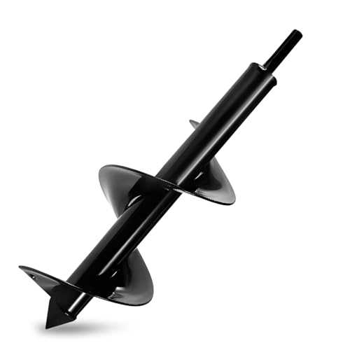 Auger Drill Bit, 10x30 cm Garden Auger 3.5" ×15.7" Post Hole Digg...