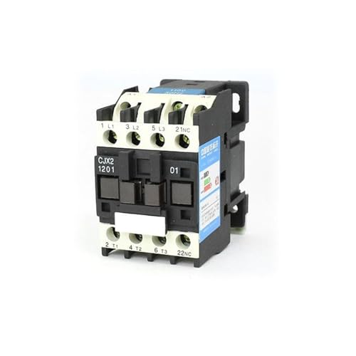 Contacteur ca 110V CJX2-1201 triphasé 3 pôles 1NC pour circuit 12A