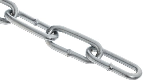 Campbell 0722827 Low Carbon Steel Straight Link Coil Chain in Reel, Zinc Plated, 2/0 Trade, 0.19