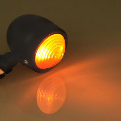 Clignotant moto jaune universel et feu indicateur rétro pour modification Harley - 6
