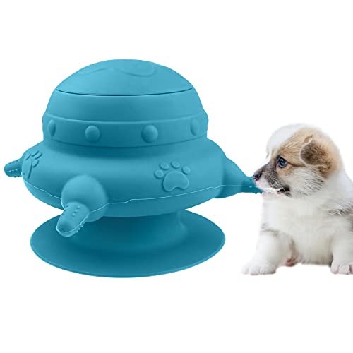 Kddfn Puppy Milk Feeder - Puppy Feeder Pet Self Feeding Device with 4 Nipples for Multiple Puppies Newborn Kitten Bottles Nursing Supplies for Puppy Feeding Station Nursing (Blue)