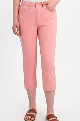 ThCreasa Womens Work Stretch Chino Capri Pants Straight Leg Casual Washed Pant Trousers with Pockets2